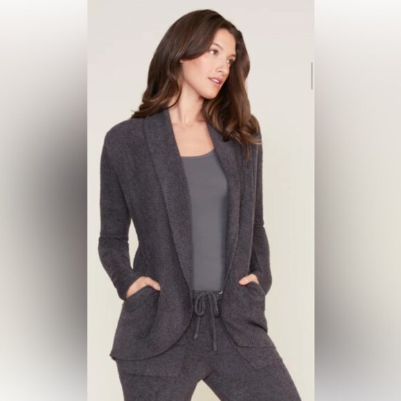 Barefoot Dreams Cozy Chic Lite Circle Pockets Cardigan Jacket Cozy Minimalist S - Picture 5 of 16